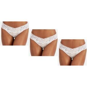 INC Lace Thong Lingerie Underwear‎ Washed White Panties 3pc Set, XL